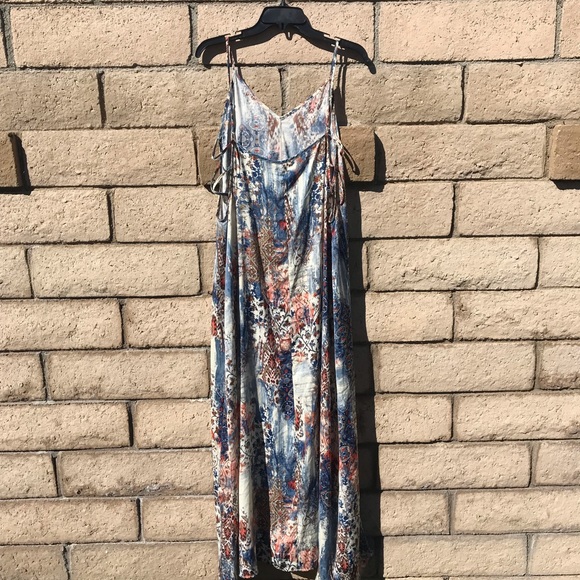 Silk three-quarter length dress unknown brand and size - Picture 2 of 4